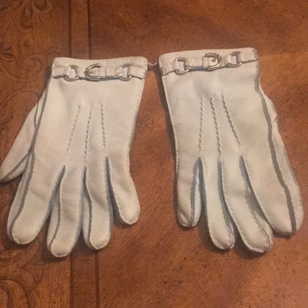 Coach Blue cashmere gloves